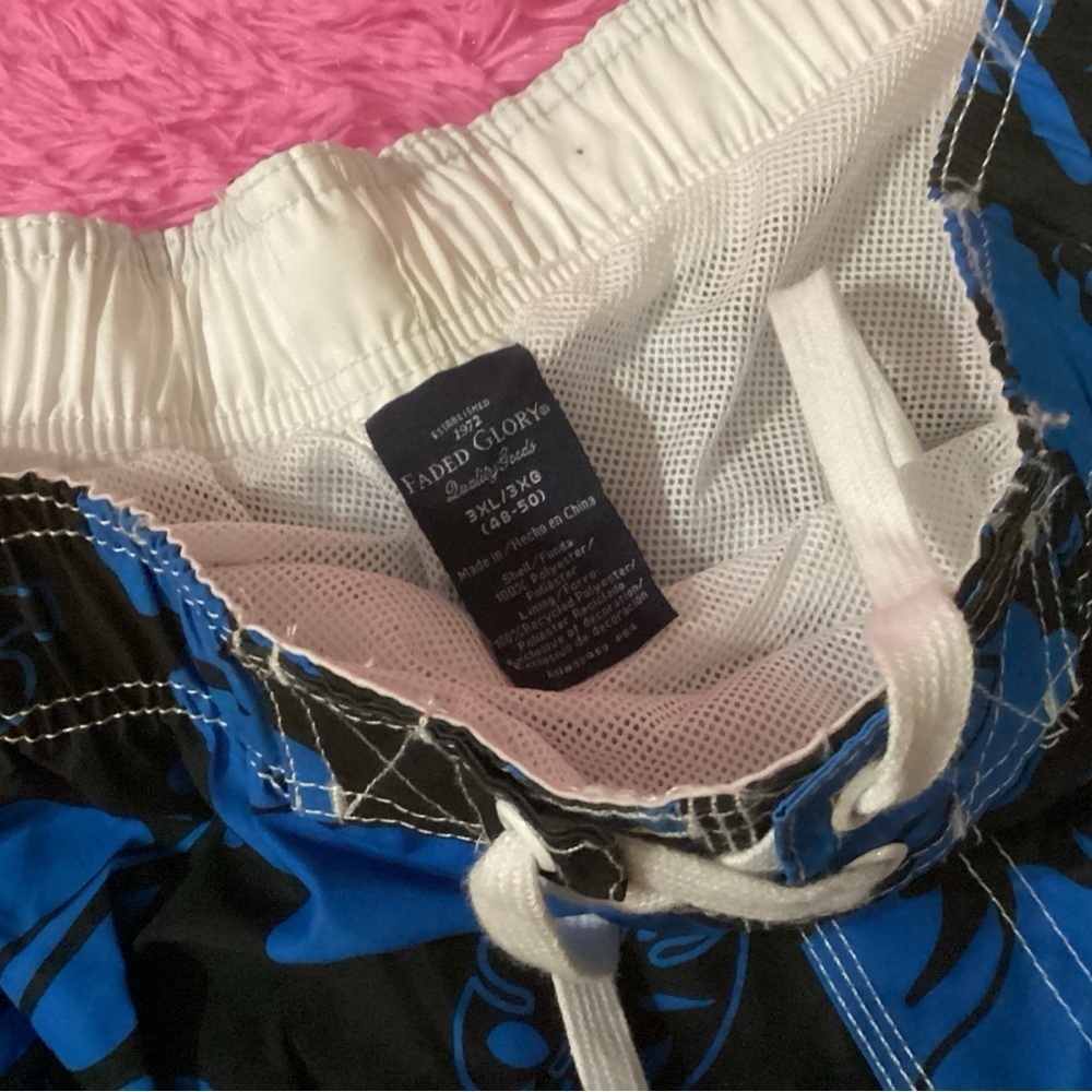 3 PAIR MENS SWIM TRUNKS 3XL HARD TO FIND SIZE GEORGE & FADED GLORY - Picture 6 of 6